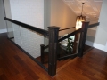 Wood & glass Stair railings Vancouver